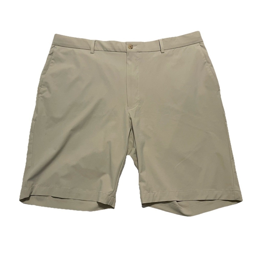 Peter Millar Men's Size 38 Crown Crafted Performance Short Khaki Golf